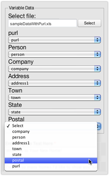 web to print design template data merge matching